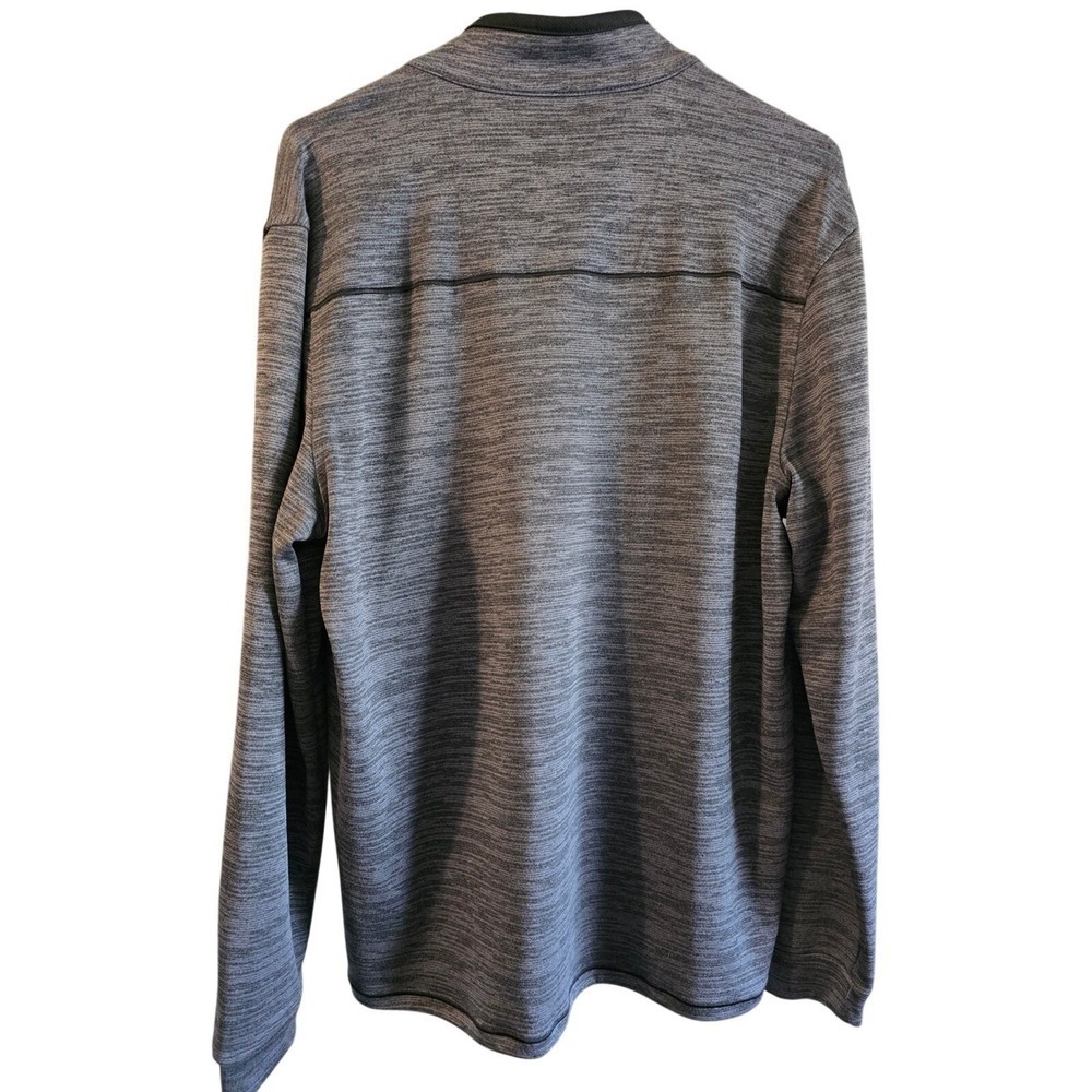 1/4 Zip Pullover  in Gray, Pebble Beach Dry-Luxe Performance ,Medium - Picture 3 of 8